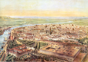 Sevilla por Alfred Guesdon sobre 1862